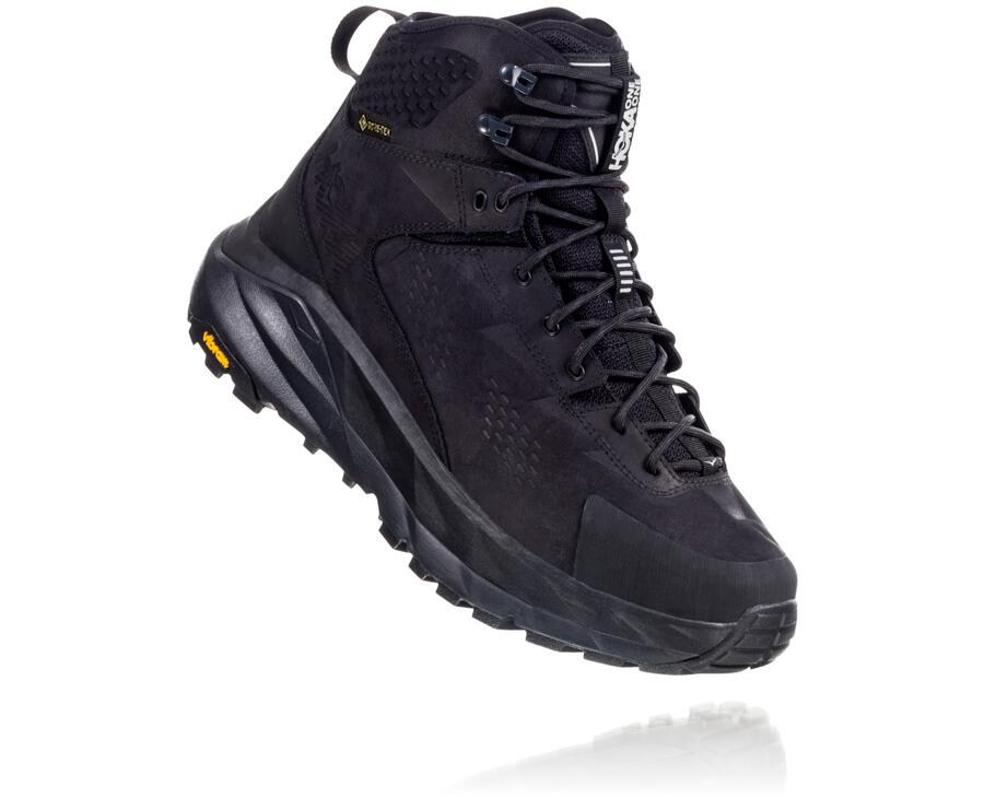 Hoka One One Mens Hiking Boots - Kaha GORE-TEX - Black - OJXS75961